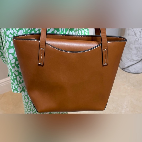 Zara Elegant Brown Tote Handbag & Crossbody. Used, Very Good Condition - Picture 7 of 10